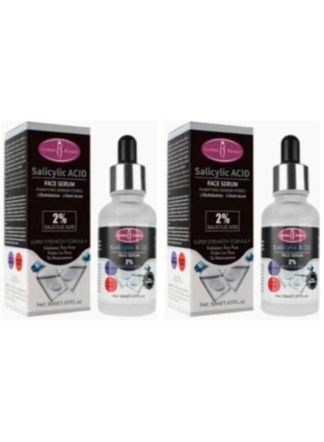 AICHUN 2pcs Salicylic Acid Anti Acne Serum Organic Facial Repair Serum 30ml - Image 1