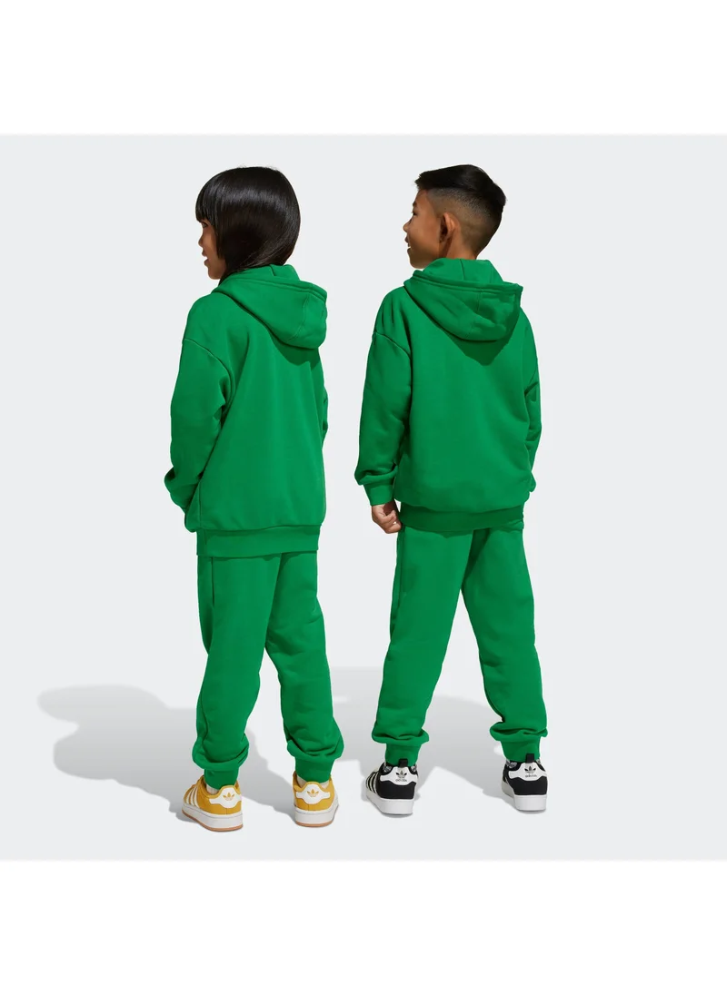 adidas طقم هودي أخضر للأطفال من أوريجينالز