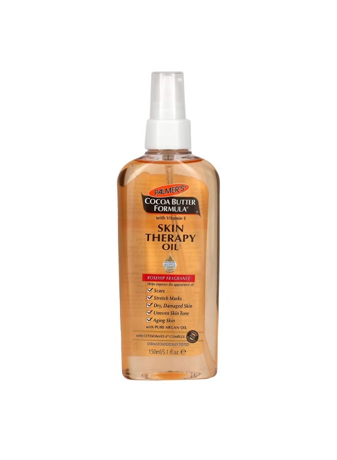 بالمرز، تركيبة زبدة الكاكاو® مع فيتامين هـ، زيت علاجي للبشرة، برائحة ثمر الورد، 5.1 أونصة سائلة (150 مل) - Image 1