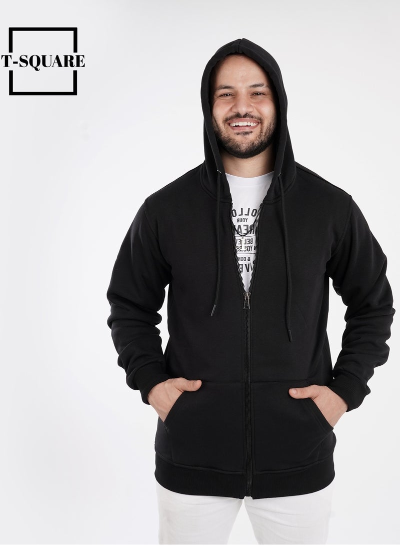 THOMAS-SQUARE Cotton Milton Jacket - With Anti-theft Hidden Pockets - Black  - Image 1
