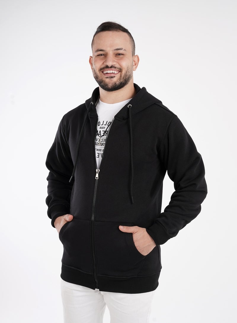 THOMAS-SQUARE Cotton Milton Jacket - With Anti-theft Hidden Pockets - Black  - Image 4