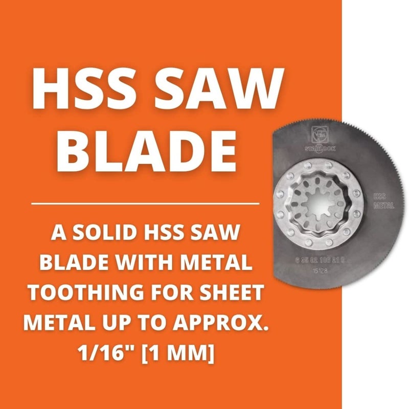 Fein Starlock Solid Hss Segmented Saw Blade - Precision Cutting Up To 1/16"" On Sheet Metals Wood Gfrp & Plastics With Metal Toothing 3-11/32"" Diameter 2-Pack - 63502106220 - Image 3