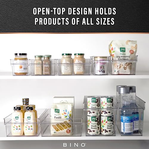 BINO | Plastic Storage Bins, Large - Deep | THE HANDLER COLLECTION | Multipurpose Organizer Bins | Kitchen Pantry Organizers and Storage | Clear Containers for Organizing Home | Freezer Organizer - Image 5