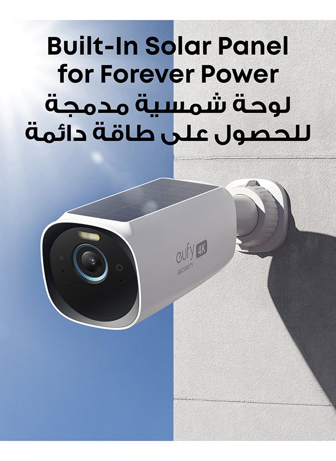 eufy Security eufyCam 3 4-Cam Kit, Security Camera Outdoor Wireless, 4K Camera with Integrated Solar Panel, Forever Power, Face Recognition AI, Expandable Local Storage, Spotlight, No Monthly Fee  - Image 3