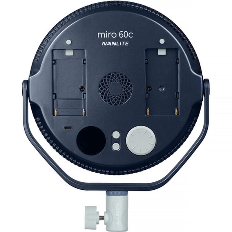 Nanlite miro 60c RGB Round LED Light Panel (Midnight Blue) - Image 2