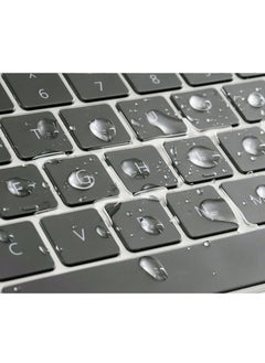 Generic Ultra Thin Silicone Keyboard Cover for MacBook Air 13 Inch A2179 and A2337 for Apple M1 Chip with Touch ID (2021 2020 Release UAE/EU/UK Layout) Keyboard Accessories Protective Skin (Clear)  - Image 4