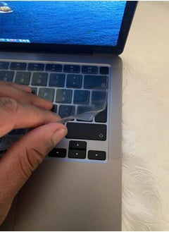 Generic Ultra Thin Silicone Keyboard Cover for MacBook Air 13 Inch A2179 and A2337 for Apple M1 Chip with Touch ID (2021 2020 Release UAE/EU/UK Layout) Keyboard Accessories Protective Skin (Clear)  - Image 5
