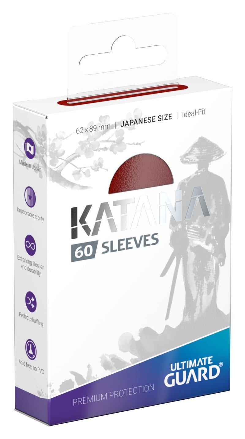 Ultimate Guard Katana Sleeves Japanese Size Red (60) - Image 2