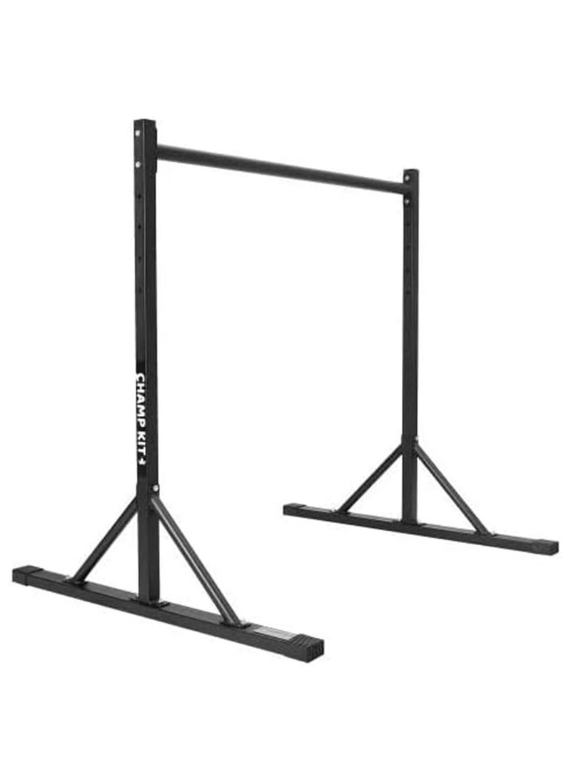 CHAMP KIT - Static Bar with High Height for Calisthenics and Gymnastics Exercises - 5 Adjustable Height Levels - Squat Rack, Integrated Bars, Pull-Up Bar, Parallel Bars, Pull-Up Station, Home Gym Training Equipment - Supports Up to 200kg - Image 1