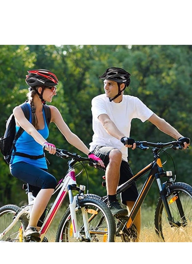 DUNISO Bicycle helmet, portable multifunctional protective helmet with warning lights and detachable sun visor, suitable for male and female cycling, skateboarding, black  - Image 5