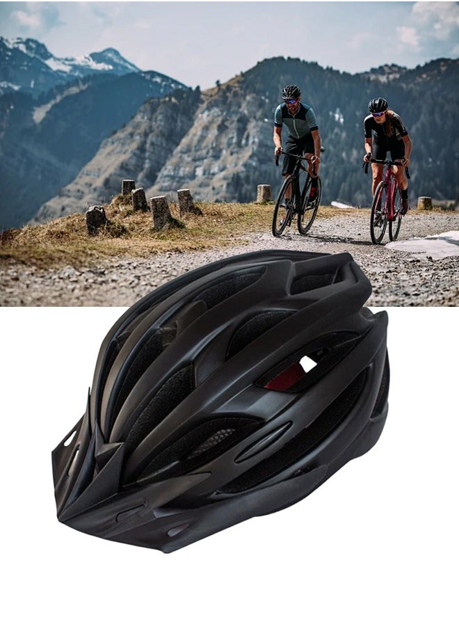 DUNISO Bicycle helmet, portable multifunctional protective helmet with warning lights and detachable sun visor, suitable for male and female cycling, skateboarding, black  - Image 1
