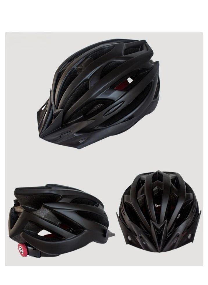 DUNISO Bicycle helmet, portable multifunctional protective helmet with warning lights and detachable sun visor, suitable for male and female cycling, skateboarding, black  - Image 2