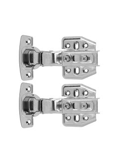 Thoraya 2Pcs Cabinet Hinges Stainless Steel 2.0mm Thick 105‑110° Opening Mute Muffler Close Hinges for Kitchen BathroomBig Bend  - Image 4