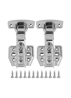Thoraya 2Pcs Cabinet Hinges Stainless Steel 2.0mm Thick 105‑110° Opening Mute Muffler Close Hinges for Kitchen BathroomBig Bend  - Image 1