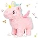 Hopearl Walking Unicorn with Glowing Horn Interactive Electronic Pet Plush Unicorn Toy with Sounds and Movements Animated Gift for Toddlers Birthday Pink 7 - Image 2
