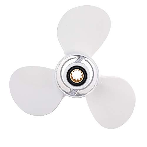 WLFINKMO Boat Outboard Moto Propeller 9 7/8 x 11 1/4-F for Yamaha F25 20HP 25HP 30HP Motor Engines 20-30 HP Replace 664-45947-01-EL - Image 3