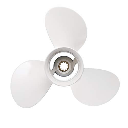 WLFINKMO Boat Outboard Moto Propeller 9 7/8 x 11 1/4-F for Yamaha F25 20HP 25HP 30HP Motor Engines 20-30 HP Replace 664-45947-01-EL - Image 2
