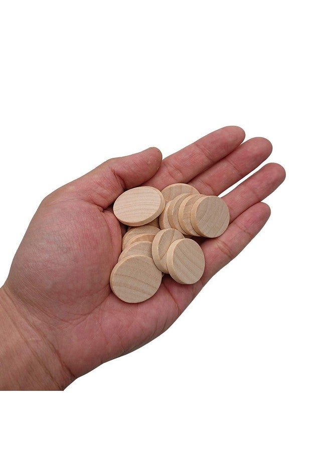 Axe Sickle 1 Inch Natural Wood Slices Unfinished Round Wood Coins for DIY Arts & Crafts Projects, 120 per Pack. - Image 5