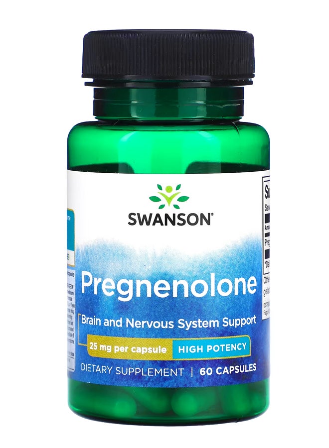 SWANSON Pregnenolone High Potency 25 mg 60 Capsules