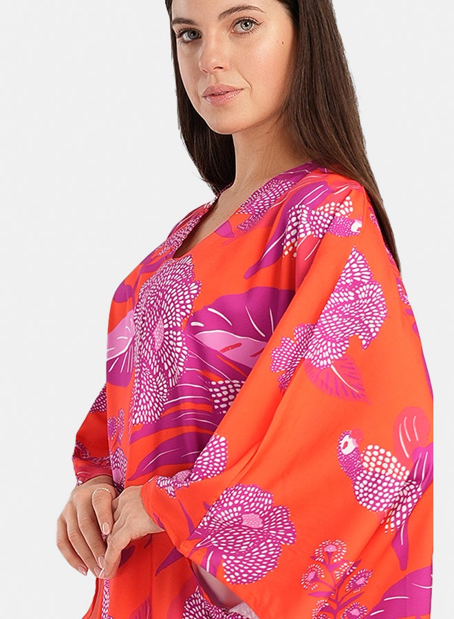 Carina Floral Poncho Dress  - Image 2