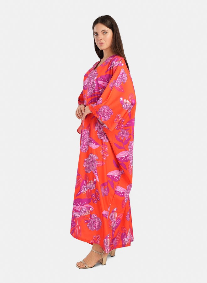 Carina Floral Poncho Dress  - Image 4