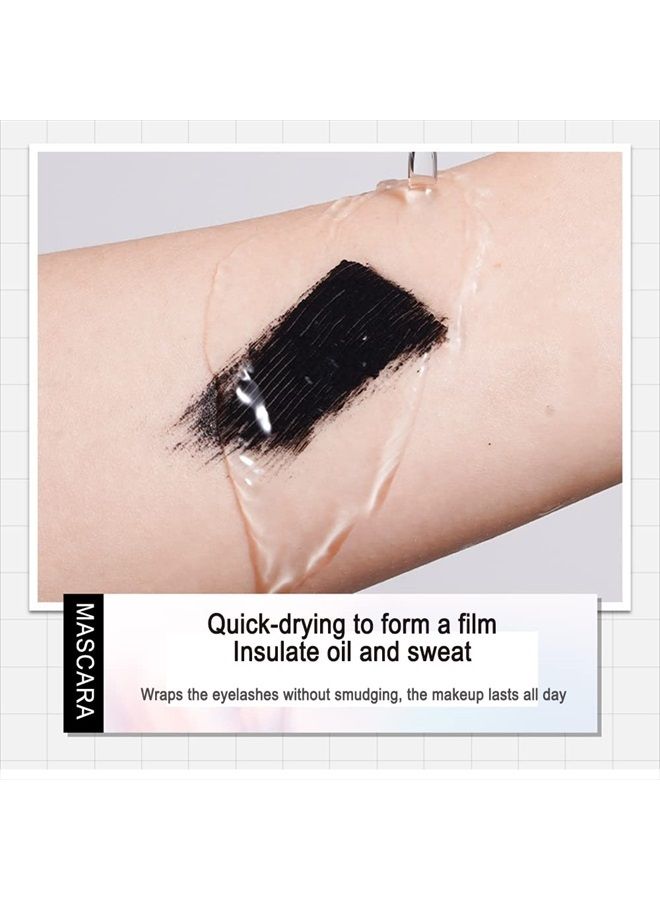 Naseny 2in1 Vibely Mascara Waterproof Black Volume And Length,Thrive Cosmetics Liquid Mascara Lash Extensions Creat Thickening And Lengthening Eyelashes,Smudge-Proof Non Clumping Long Lasting Eye Make - Image 3