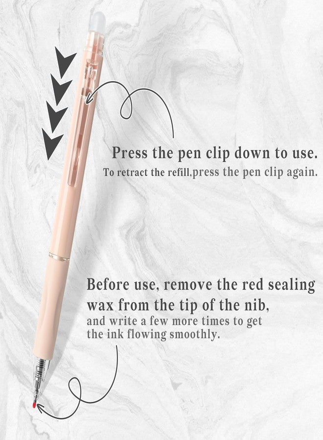 Temiary 10 Pcs Retractable Erasable Gel Pens, Fine Point 0.5 mm, Make Mistakes Disappear, Smooth Writing Gel Pen with Eraser for Journaling Note Taking Marking Planner Crossword Puzzles (Black Ink) - Image 4