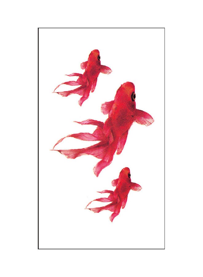 نيبمينينت ملصق تاتو مؤقت عصري مقاوم للماء أحمر - Image 1