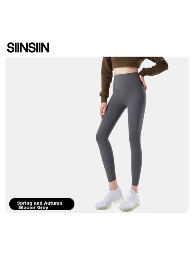 Siinsiin lightweight Shark Pants Women's Spring And Autumn Thin High Waist Tummy Control Lifting Buttocks Shaping Yoga Leggings - Image 3