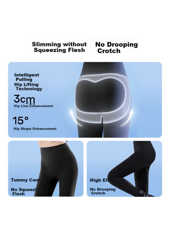 Siinsiin lightweight Shark Pants Women's Spring And Autumn Thin High Waist Tummy Control Lifting Buttocks Shaping Yoga Leggings - Image 1