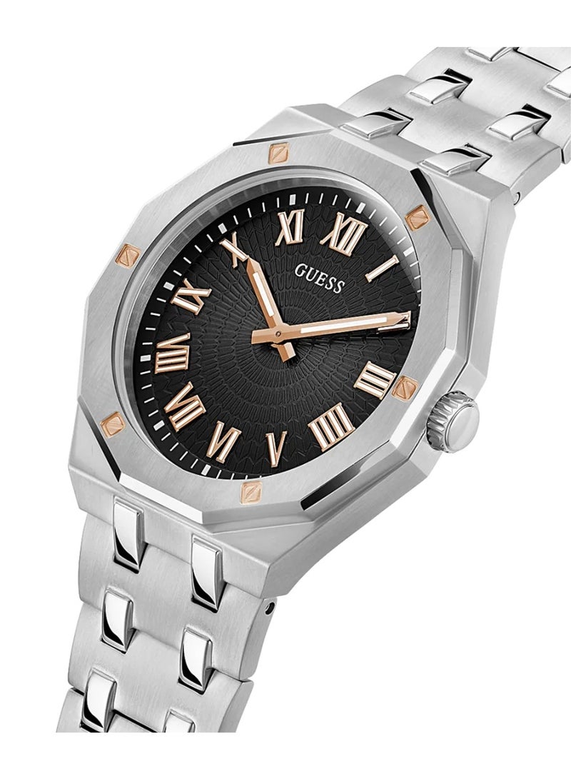 GUESS Asset Men's Silver Case Silver Tone Stainless Steel Watch GW0575G1 - Image 2