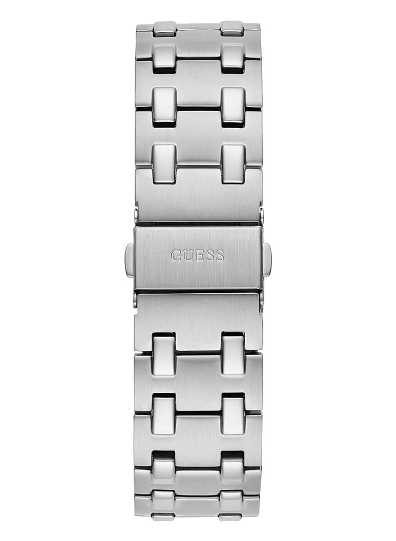 GUESS Asset Men's Silver Case Silver Tone Stainless Steel Watch GW0575G1 - Image 4