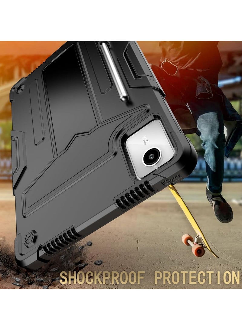 عام حافظة متوافقة مع لينوفو تاب إم 11 11.0 بوصة تي بي 330 إف تي بي 331 إف سي ، 3 طبقات كومبو غطاء لوحي متين ومقاوم للصدمات مع مسنده وفتحة قلم رصاص - Image 4