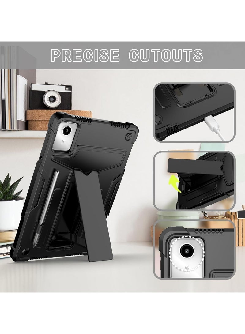 عام حافظة متوافقة مع لينوفو تاب إم 11 11.0 بوصة تي بي 330 إف تي بي 331 إف سي ، 3 طبقات كومبو غطاء لوحي متين ومقاوم للصدمات مع مسنده وفتحة قلم رصاص - Image 2