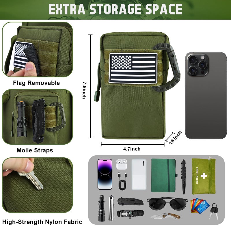 MOZETO Military Duffle Bag, 110L Extra Large Sea Bag with Backpack Straps Heavy Duty Army Duffle Bag for Camp, College Dorm or Laundry Bag - Image 4