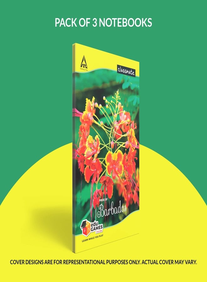 Classmate Long Book - Unruled, 160 Pages, 314 mm x 194 mm - Pack Of 3 - Image 3