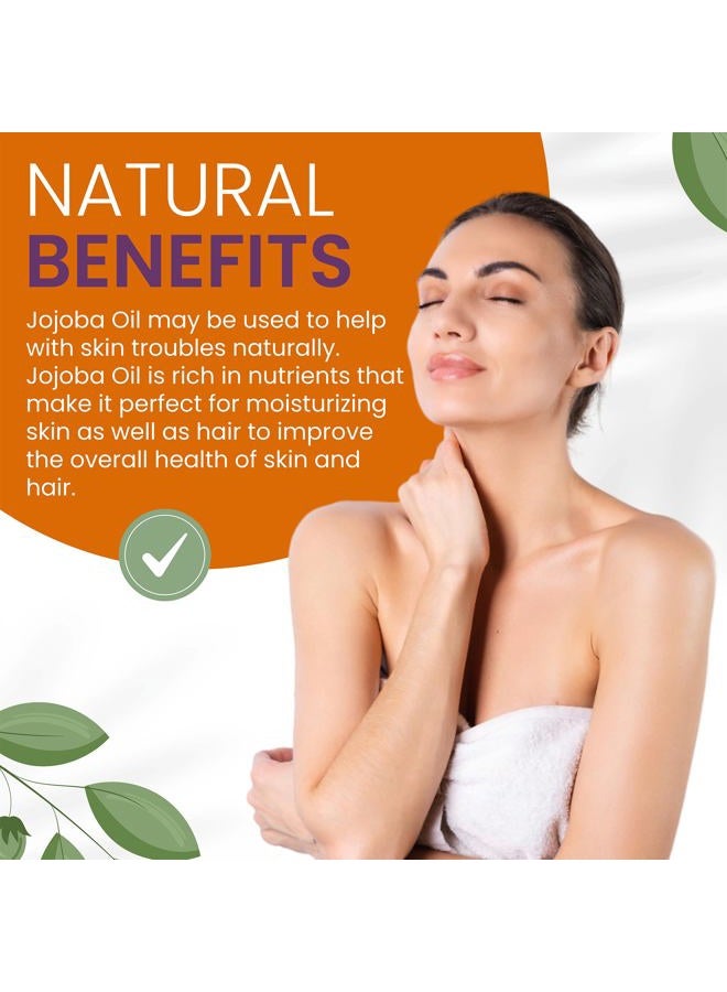 Cocojojo Jojoba Oil Organic, Jojoba Oil for Hair Growth for Skin, Face, 100% Pure Natural, Cold Pressed, Deep Moisturizing Anti-Aging, Essential Oils - 8 Fl Oz - Image 3