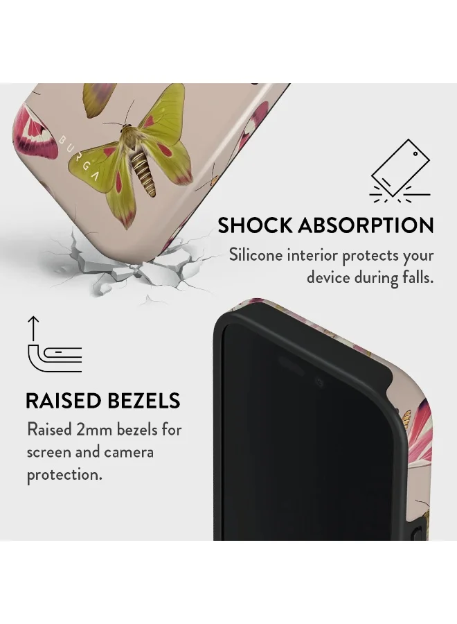 BURGA iPhone 16 Pro Max Case, 2 Piece Hard Shell + TPU Interior, Shock Absorption, All Port Accessible, Raised Bezel For Screen & Camera Protection, Never Fading HQ Print,Metamorphosis