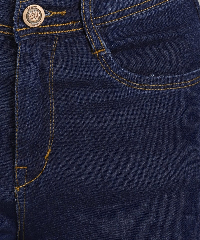 Nifty Women High Rise Denim Straight Fit friend Jeans (Jean_1438_BSC_30_Basic_Blue_30) - Image 4
