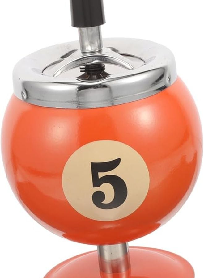 Vintage Metal Ashtray Automatic Extinguishing Windproof Portable For Home Office Bar - Image 1