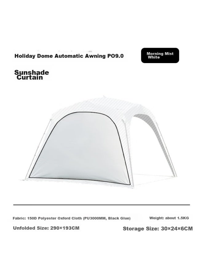 MOBIGARDEN Mobigarden Outdoor Camping Self-setting Quick-open Canopy Holiday Dome Po9.0 Sunshade, Nx24672018, Dawn Mist White - Image 2