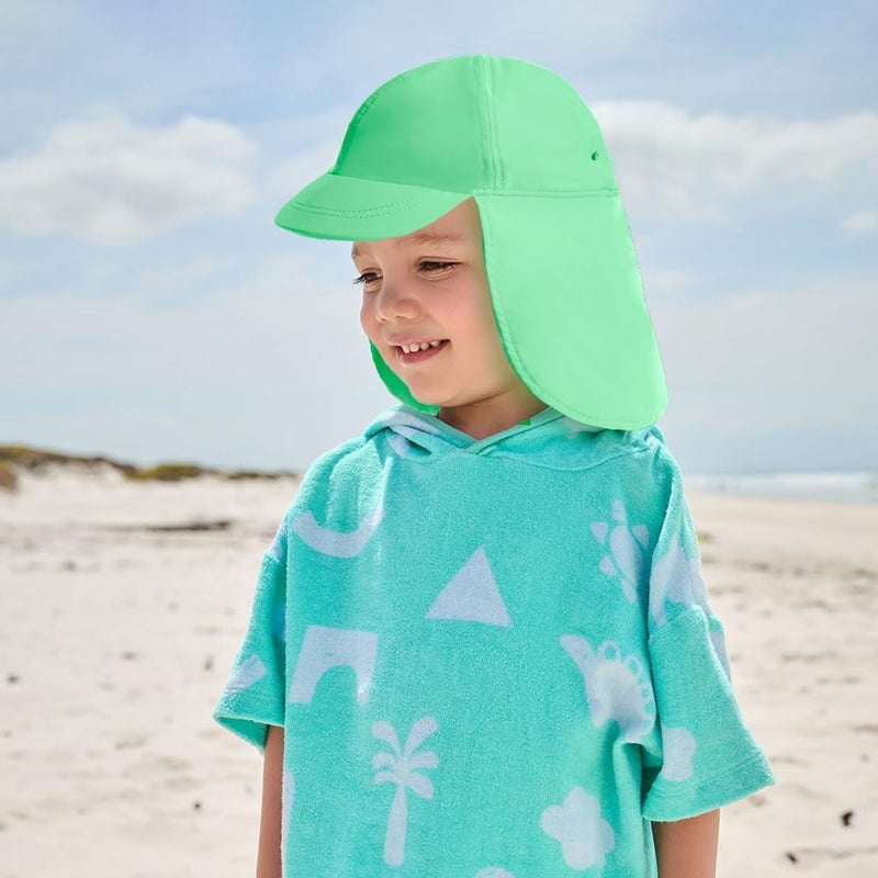Gifts Treat Kids Legionnaires Hat, UPF 50+ Sun Protection Swim Cap Flap Hat for Kids, Quick Drying Boys Sun Hat with Neck Protection for Beach Seaside Pool… - Image 2