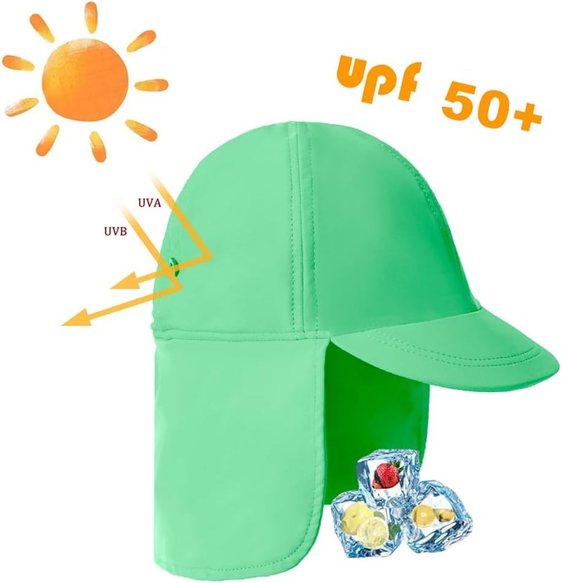 Gifts Treat Kids Legionnaires Hat, UPF 50+ Sun Protection Swim Cap Flap Hat for Kids, Quick Drying Boys Sun Hat with Neck Protection for Beach Seaside Pool… - Image 3