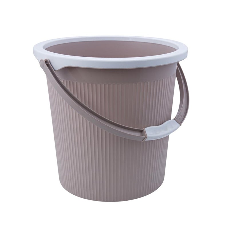 AIR O MATIC AIR O MATIC New Plastic Round Double Moulded Unbreakable Bathroom Bucket 20 LTR Desert Rose 