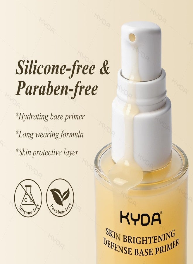 KYDA Skin Protection Base Prep Primer, 1.0 fl oz, Serum Makeup Base for Radiant Skin, Lasting Glow with Hydrating Formula, Silky Lightweight Texture, Dewy Foundation Primer for Flawless All-Day Makeup - Image 4