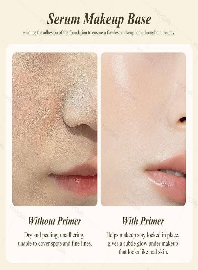 KYDA Skin Protection Base Prep Primer, 1.0 fl oz, Serum Makeup Base for Radiant Skin, Lasting Glow with Hydrating Formula, Silky Lightweight Texture, Dewy Foundation Primer for Flawless All-Day Makeup - Image 3
