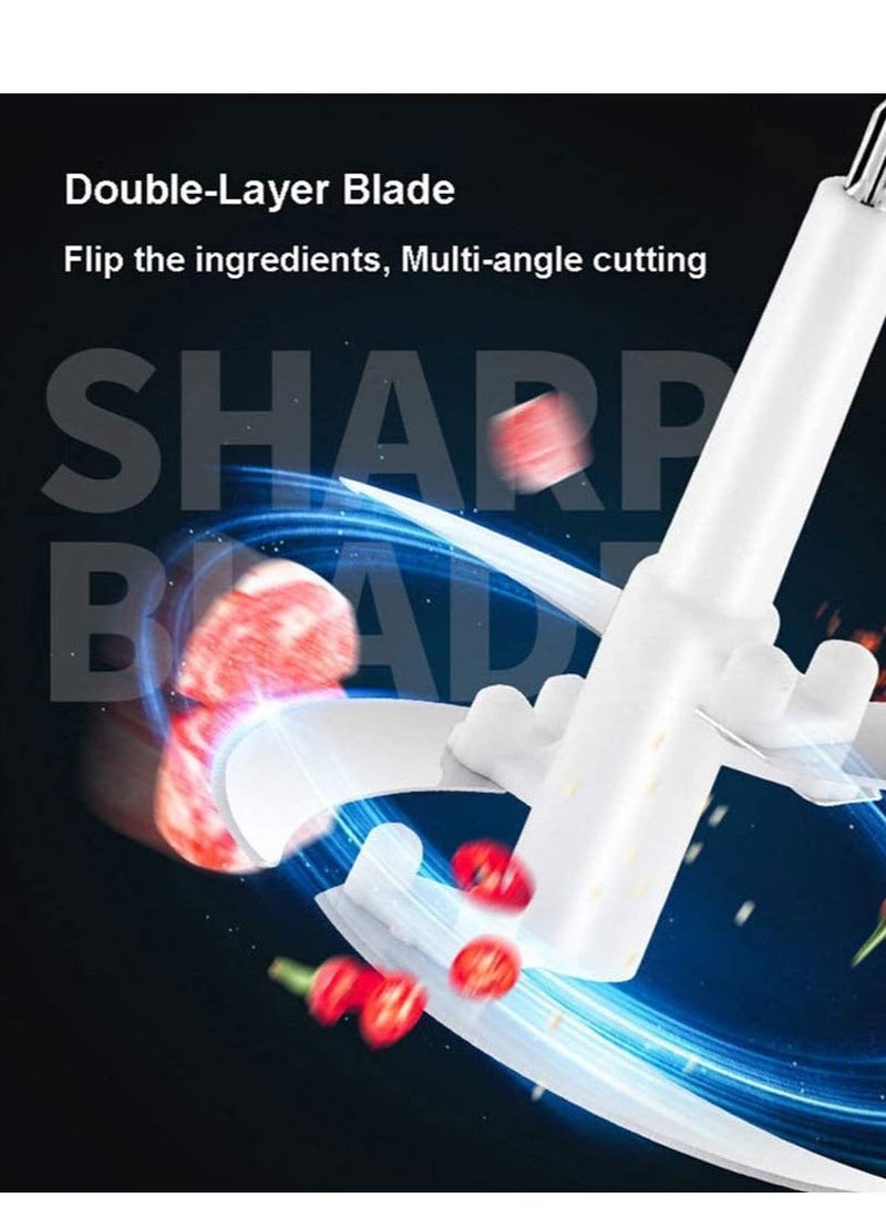 مايكروبلس مفرمة لحم/مفرمة/معالج طعام/مفرمة من الفولاذ المقاوم للصدأ بسرعتين سعة 2 لتر، بقوة 300 واط، لون فضي/أسود، Ps-4666 - Image 5