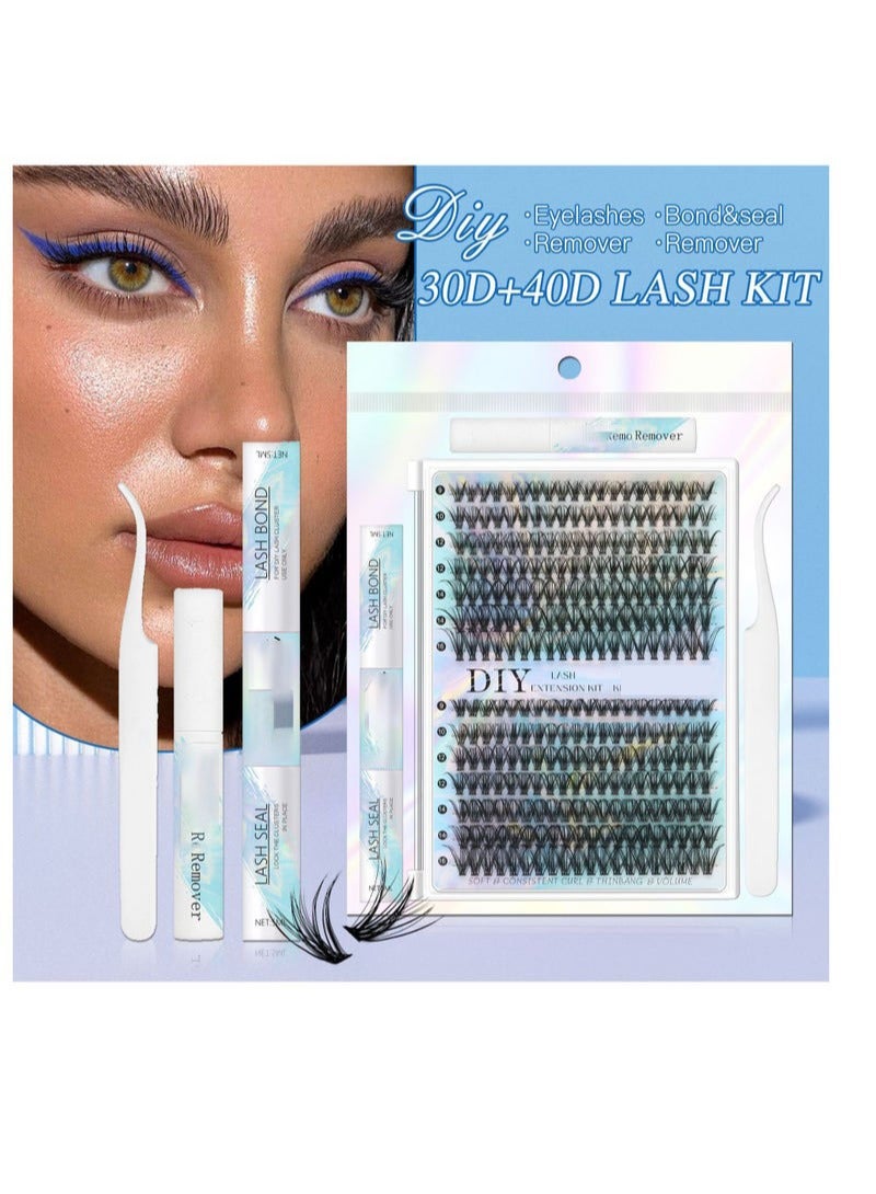 GlamKit 280 Clusters New DIY Segment False Eyelashes, 30D 40D Large Capacity D-Curve Messy Dense Curled Imitation Eyelashes, The Perfect Choice for Stunning Eyes - Image 5