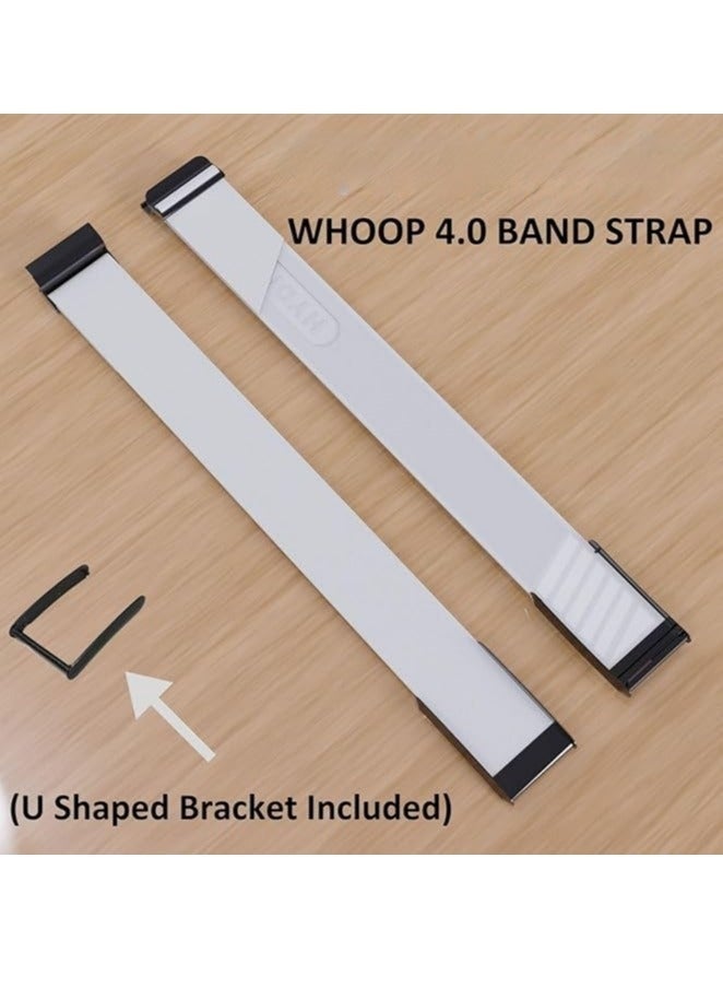 سوار HydroKnit - سوار بديل سريع الجفاف متوافق مع WHOOP 4.0 - حزام بديل أنيق وبأسعار معقولة - حزام قابل للتنفس يشتمل على موصل أسود على شكل حرف U - Image 3