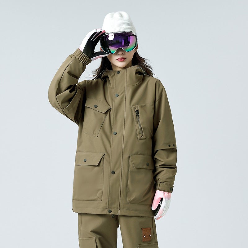 Charge Clothing Detachable Two-Piece Set Of Olympic Grain Velvet Liner For Men And Women Couples Olympic Grain Velvet Warm Down Jacket Three - Image 1